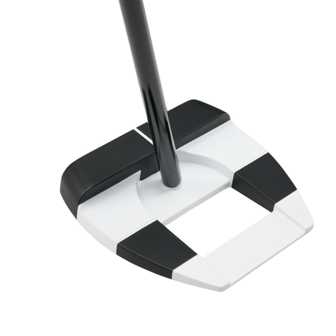 Rear image of Odyssey Ai-DUAL Square 2 Square Jailbird putter with mallet design and center shaft