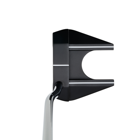 Overhead image of Odyssey Ai-DUAL #7 DB putter with mallet design and face-balanced setup