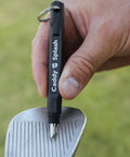 Caddy Splash Golf Club Groove Sharpener, in hand