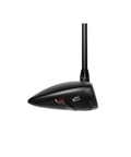 Side image of COBRA OPTM MAX fairway wood with draw-biased design
