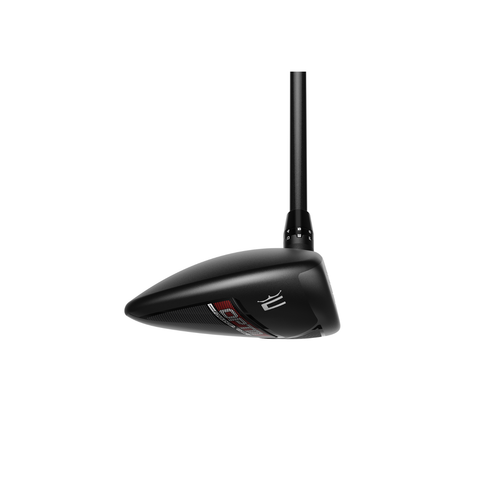 Side image of COBRA OPTM MAX fairway wood with draw-biased design