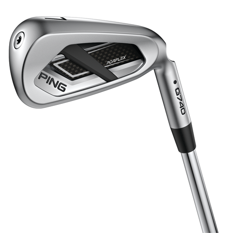 Hero image of PING G740 irons with oversized design for maximum forgiveness and distance