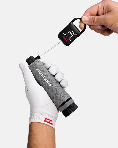 Ghost Club & Shoe Brush – Grey (GG-ACC-BRUSH-3) – retractable carabiner