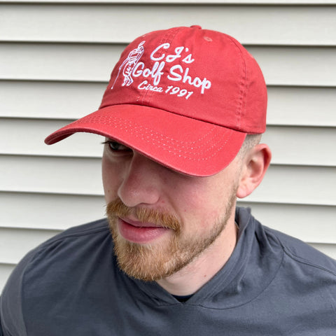 Retro CJ's Golf Shop Cap - Faded Red