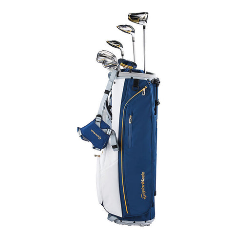 TaylorMade Kalea Gold 10 Piece Set – Blue/White Stand Bag (N29036)