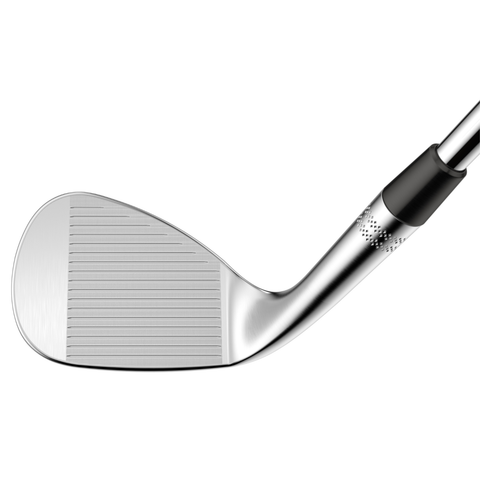 Image of Opus SP+ wedge club face showcasing precision grooves and tungsten weighting