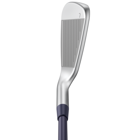 Overhead image of PING G Le4 irons with lightweight, forgiving design for easy launch and distance