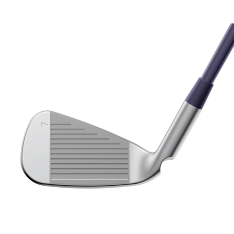 Direct image of PING G Le4 irons club face with lightweight, forgiving design for easy launch and distance
