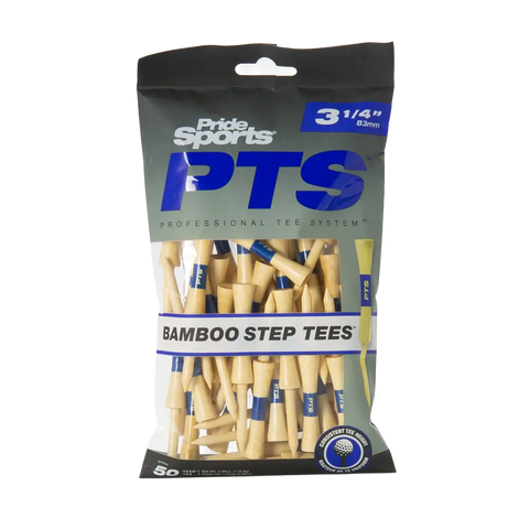 Pride PTS Bamboo Step Tees – 3 1/4", 50 count (BTS31450)