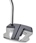 Angled image of the Scotty Cameron Phantom 12 with a winged mallet head and alignment sightline.