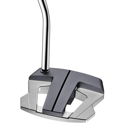 Angled image of the Scotty Cameron Phantom 12 with a winged mallet head and alignment sightline.