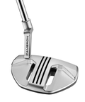 Angled image of the Scotty Cameron Phantom 3.2 with a mid-mallet head and tri-line alignment.