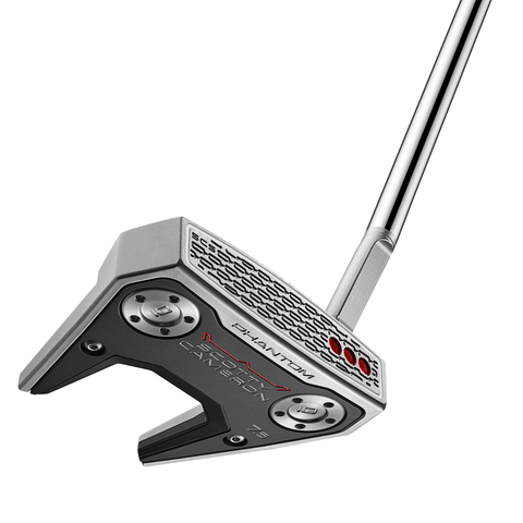 Scotty Cameron Phantom 7.5 putter hero image, angled view showing angular mallet head shape