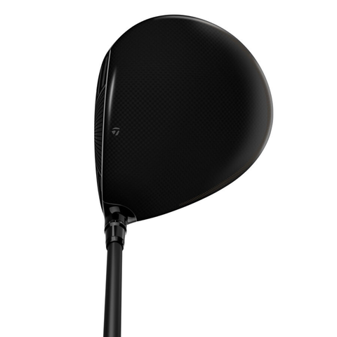 Address image of Qi4D Shadowfall driver in high-gloss black, highlighting sleek design and performance.