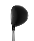 Overhead image of Quantum Max D fairway wood club face with shallow face and forgiving design