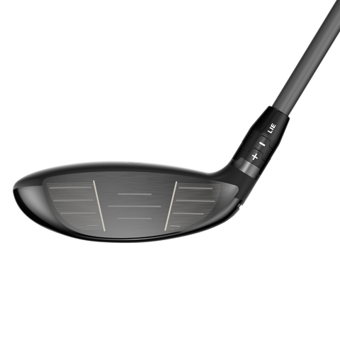 Direct image of Quantum Max fairway wood club face with shallow face and forgiving design for easy high launch