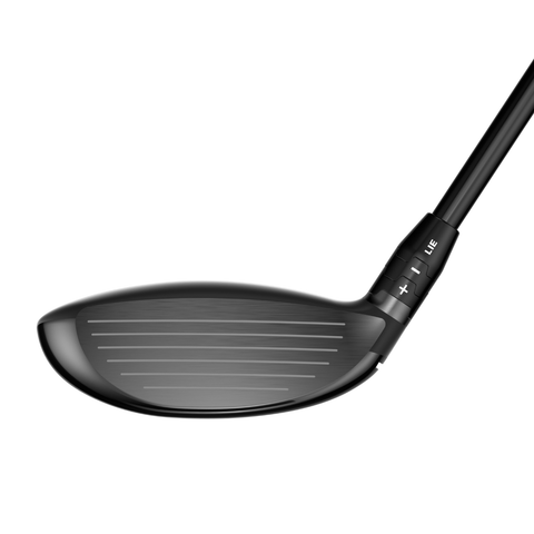 Direct image of Quantum Triple Diamond fairway wood club face with compact, low-spin design