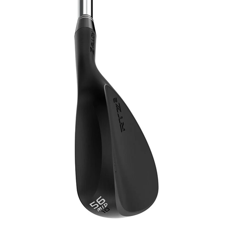 RTZ 2 wedge heel image showcasing its glare reducing Black Satin finish and tour-inspired shaping.