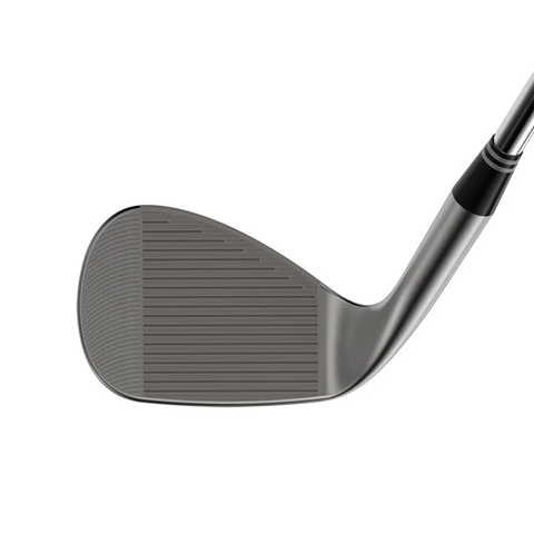 Cleveland RTZ 2 Tour Rack wedge club face, highlighting its raw finish, precision-milled grooves and laser-milled texture.