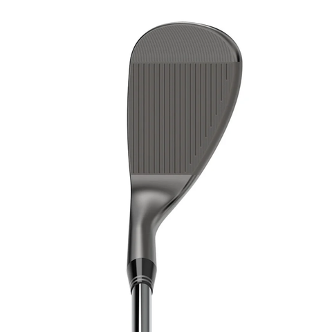Address image of the Cleveland RTZ 2 Tour Rack wedge, highlighting its raw finish, precision-milled grooves and laser-milled texture.