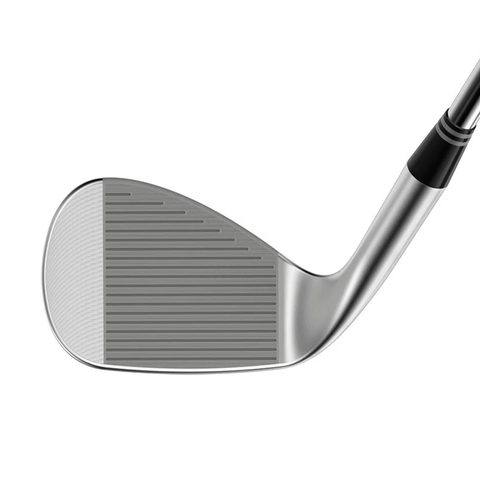 Close-up of the Cleveland RTZ 2 wedge club face, highlighting its precision-milled grooves and laser-milled texture.