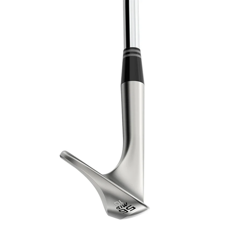 Toe view of the Cleveland RTZ 2 wedge showcasing its refined shape and clubhead design.
