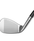Direct view of the face of Titleist Vokey SM11 wedge with precision-milled grooves and satin finish