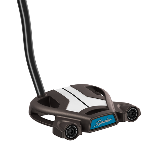 Angled image of the Spider Tour Counterbalance putter with torched PVD finish.