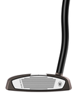 Club face of the Spider Tour Counterbalance putter with torched PVD finish.