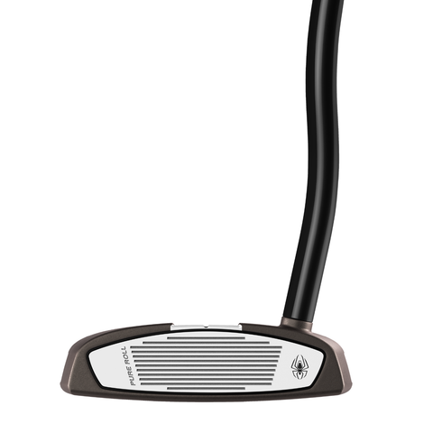 Club face of the Spider Tour Counterbalance putter with torched PVD finish.