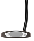 Club face of the Tour F Double Bend putter with blade-inspired design and torched PVD finish.