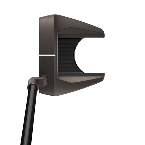 Address image of the Spider Tour F L-Neck putter with blade-inspired design and torched PVD finish.