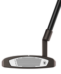 Club face of the Spider Tour F L-Neck putter with blade-inspired design and torched PVD finish.