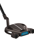 Angled image of the Spider Tour L-Neck putter with torched PVD finish and single sight line.