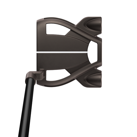 Address image of the Spider Tour L-Neck putter with torched PVD finish and single sight line.