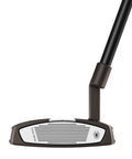 Club face of the Spider Tour X L-Neck putter with torched PVD finish and True Path alignment.