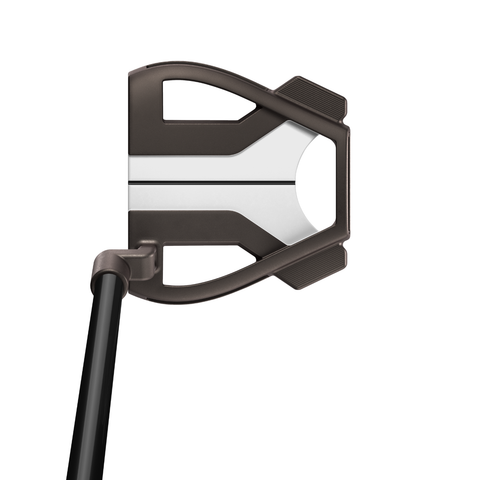 Address image of the Spider Tour X L-Neck putter with torched PVD finish and True Path alignment.