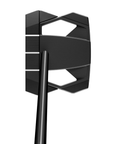 Address angle image of the Spider ZT Black putter with triple sightlines and a matte black finish.
