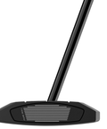 Putter face image of the Spider ZT Black putter with triple sightlines and a matte black finish.