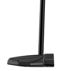 Side angle image of the Spider ZT Black putter with triple sightlines and a matte black finish.