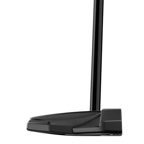 Side angle image of the Spider ZT Black putter with triple sightlines and a matte black finish.