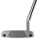 Direct image of Bandon L-Neck mid-mallet putter face with two-tone alignment and milled steel finish