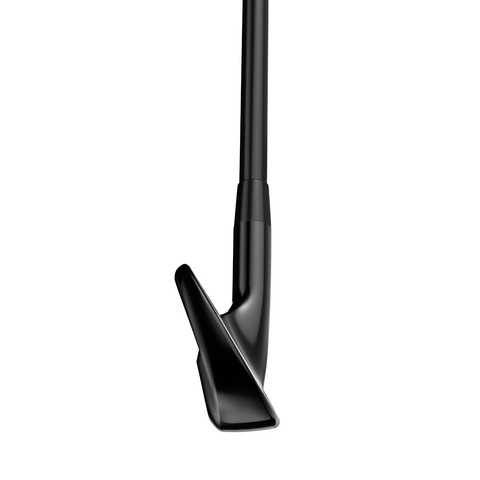 Toe image of the T100 Black Vapor iron with a durable matte black finish.