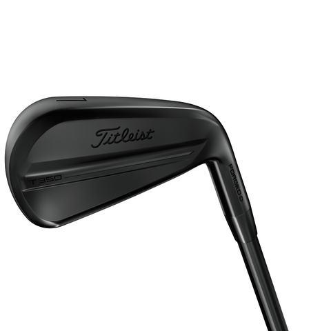 Hero image of the T350 Black Vapor iron with a durable matte black finish.