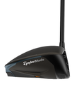 TaylorMade Qi4D Max driver image, direct view showing side of the clubhead