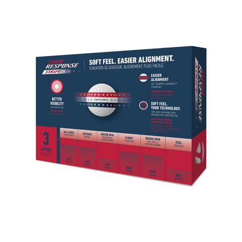 Tour Response USA Stripe Golf Balls