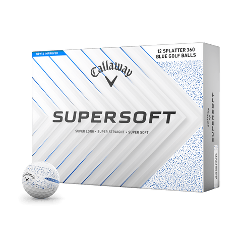 Callaway Supersoft Golf Balls – Blue Splatter (12591-BLUSPL)