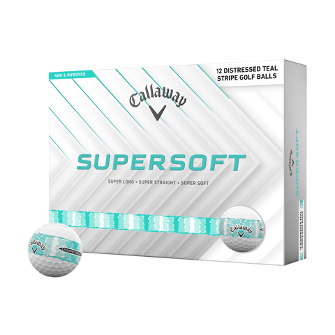 Callaway Supersoft Golf Balls – Distressed Stripe Teal (12591-DSTEAL)
