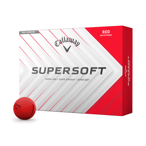 Callaway Supersoft Golf Balls – Matte Red (12591-MRED)