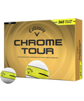 Callaway Chrome Tour Golf Balls – 360 Yellow Stripe (12696-360YLWSTRP)